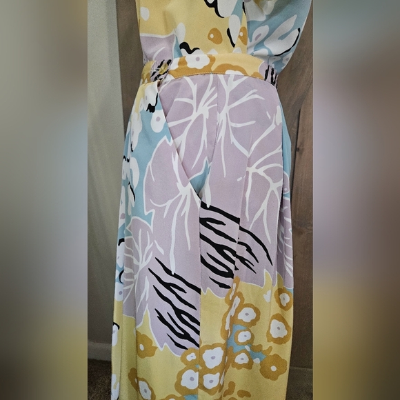 Vintage JOHN MEYER 2 Piece Skirt/top Set In Retro Floral Pastel Print. Size S/M - Picture 15 of 16